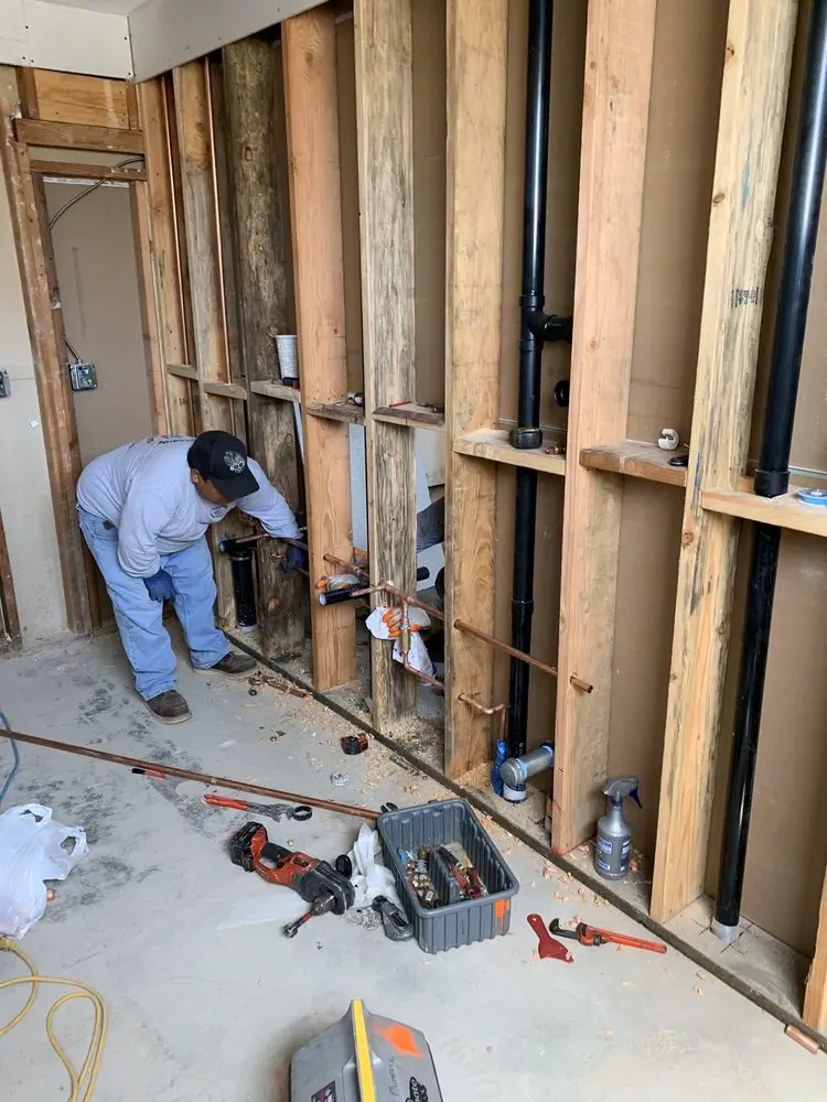 Commercial rough-in plumbing for Water Heater Replacement in Avery Estates